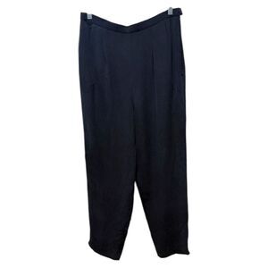 Pendlenton silk petite woman's lined black dressy office pants size 12